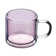 thumbnail image 3 of Copa De Vidrio De 250 Ml Copa De Champán De Boca Redonda De Doble Capa Para Café Rosa, 3 of 5
