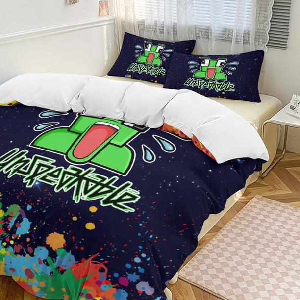 Color Splash Unspeakable Comforter Set Soft 3 Pcs Twin Bedding Sets Thicken for All Season
