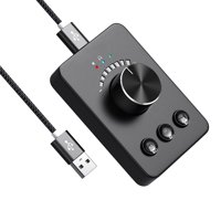 Magideal - Controlador De Volumen Usb Fácil Instalación Multifuncional 360 Ajustador De Volumen Giratorio Repuestos Perilla De Ajuste Aligerada Para Computadora