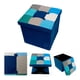 thumbnail image 1 of Puff Baúl Plegable Organizador Beiti 38x38 Tela Mix Azul, 1 of 3