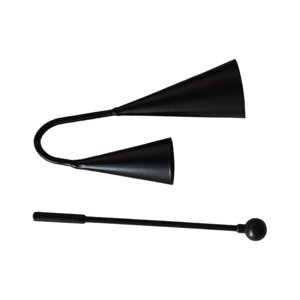 Magideal - Agogo Bells Instrumento De Percusión De Samba Tradicional Regalo De Cumpleaños Preescolar Niños Reunión Familiar Educativa Campana Doble , 18Cmx11Cm