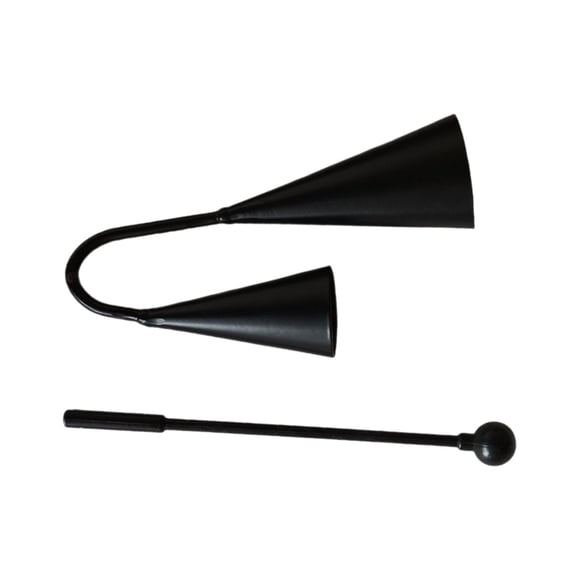 Agogo Bells Material Didáctico Regalo De Cumpleaños Divertido Instrumento De Percusión De Mano 18 Cm X 11 Cm