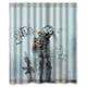 thumbnail image 1 of Cortina de ducha con diseño de robot Chappie, con ganchos, 167 x 183 cm, 1 of 3