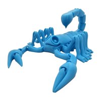 Modoko - Escorpión Articulado Juguete Realista Coleccionable Celeste