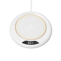 Magideal - Alfombrilla Calentadora De Tazas Portátil Con Tres Ajustes De Temperatura, Café Inteligente, Almohadilla Calefactora De Agua Para Té De La Leche, Cale , Blanco