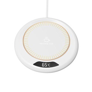 Magideal - Alfombrilla Calentadora De Tazas Portátil Con Tres Ajustes De Temperatura, Café Inteligente, Almohadilla Calefactora De Agua Para Té De La Leche, Cale , Blanco