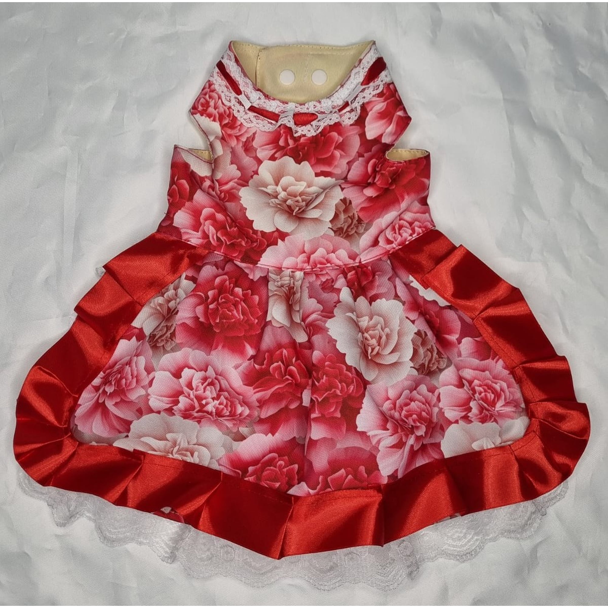 Vestido mascota huasa china rojo talla XL