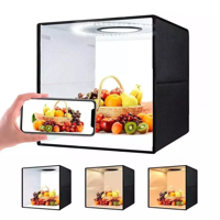 Genérico - Caja De Luz Fotográfico 40Cm Con Aro Led Plegable