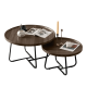 thumbnail image 1 of Juego De 2 Mesas De Centro Living Redonda Madera 70+50cm #1, 1 of 3