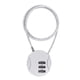 thumbnail image 4 of Candado Para Casco De Motocicleta Candado Para Ciclismo Mini Mochila Universal Plata, 4 of 5