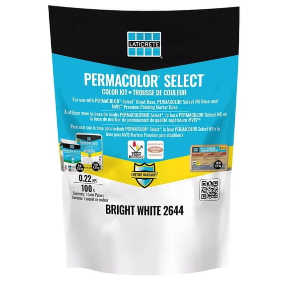 Lechada PERMACOLOR Select Blanco Brillante 100 g