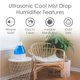 thumbnail image 2 of Humidificador Crane Ultrasonic Cool Mist 3.8L para dormitorio azul, 2 of 8