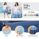 thumbnail image 3 of GRACIA Y GRANDEZA Vestido Midi de Chambray con Volantes de Manga Corta y Dobladillo en Capas para Mujer de Talla Grande 4X Verde, 3 of 8