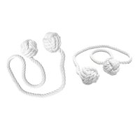 Magideal - Lazos De Cuerda Para Cortina, Alzapaños Para Cortinas, Doble Bola, Alzapaños De Cortina Simples Y Modernos, Alzapaños Decorativos Para Cortinas Para