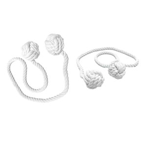 Magideal - Lazos De Cuerda Para Cortina, Alzapaños Para Cortinas, Doble Bola, Alzapaños De Cortina Simples Y Modernos, Alzapaños Decorativos Para Cortinas Para