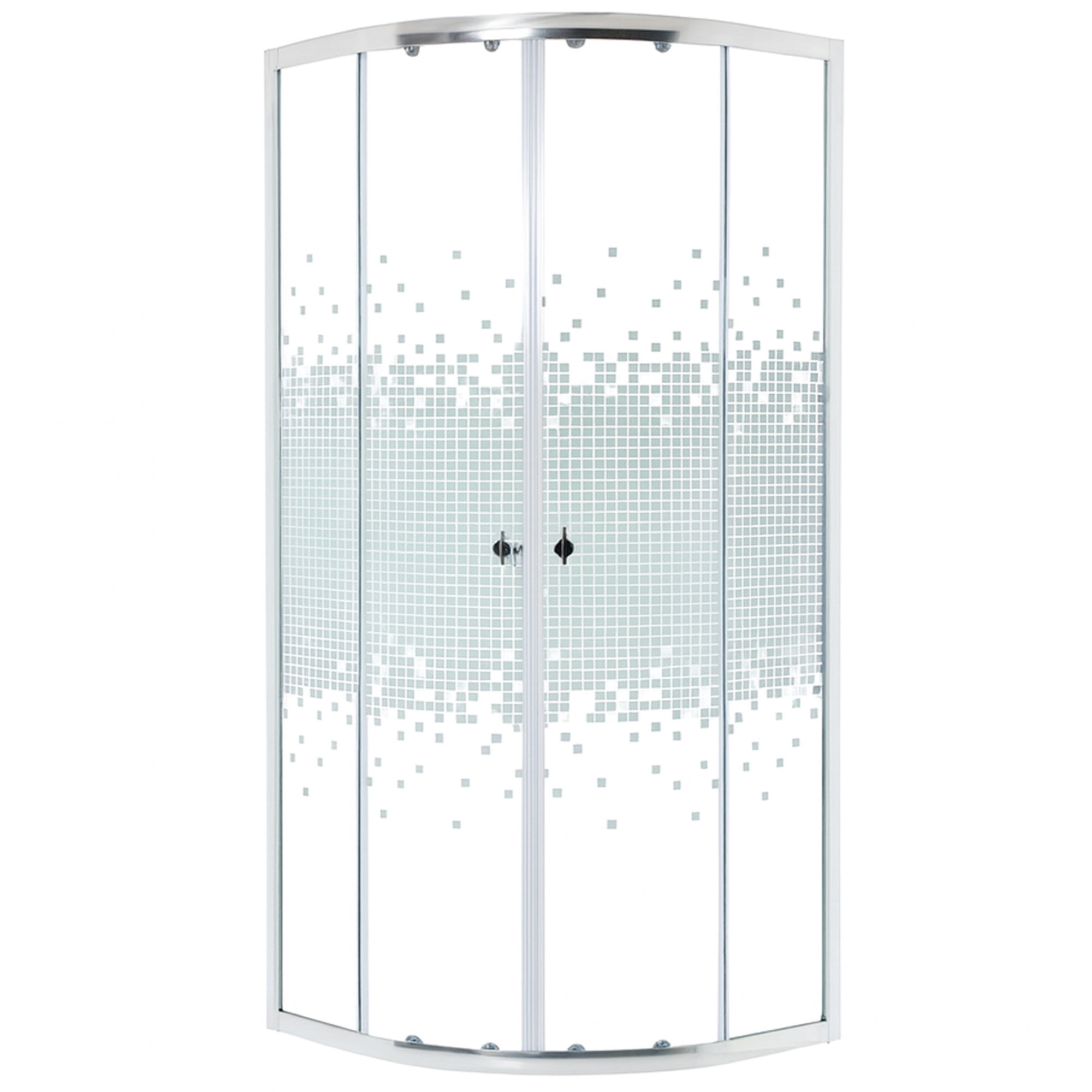 Joytek - Shower Door 90x90cm 5mm Mampara Curva (sin Receptáculo)