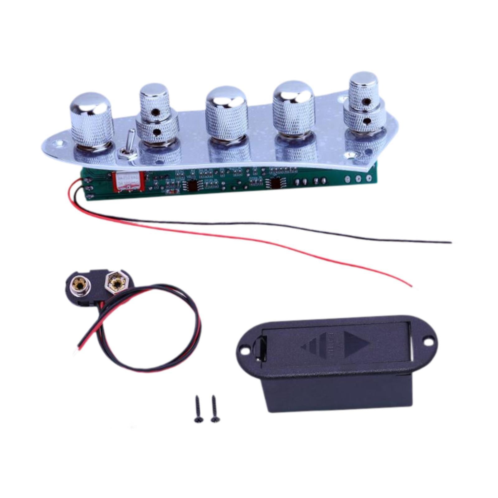 Bothyi - Placa De Control Cargada De Guitarra Eléctrica Cableada Para Control De Volumen De Tono Bajo