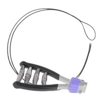 Magideal - Abrazadera De Arranque Deportivo, Equipo De Tenis, Cable De Extensión De 1M, Herramienta De Sujeción Portátil De Aleación De Aluminio Para Raqueta De Negro