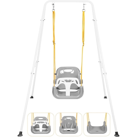 Columpio infantil 3 en 1 plegable para interior y exterior