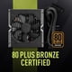 thumbnail image 4 of Fuente de alimentación MSI MAG A650BE Gaming 650W 80 Plus Bronze, 4 of 7