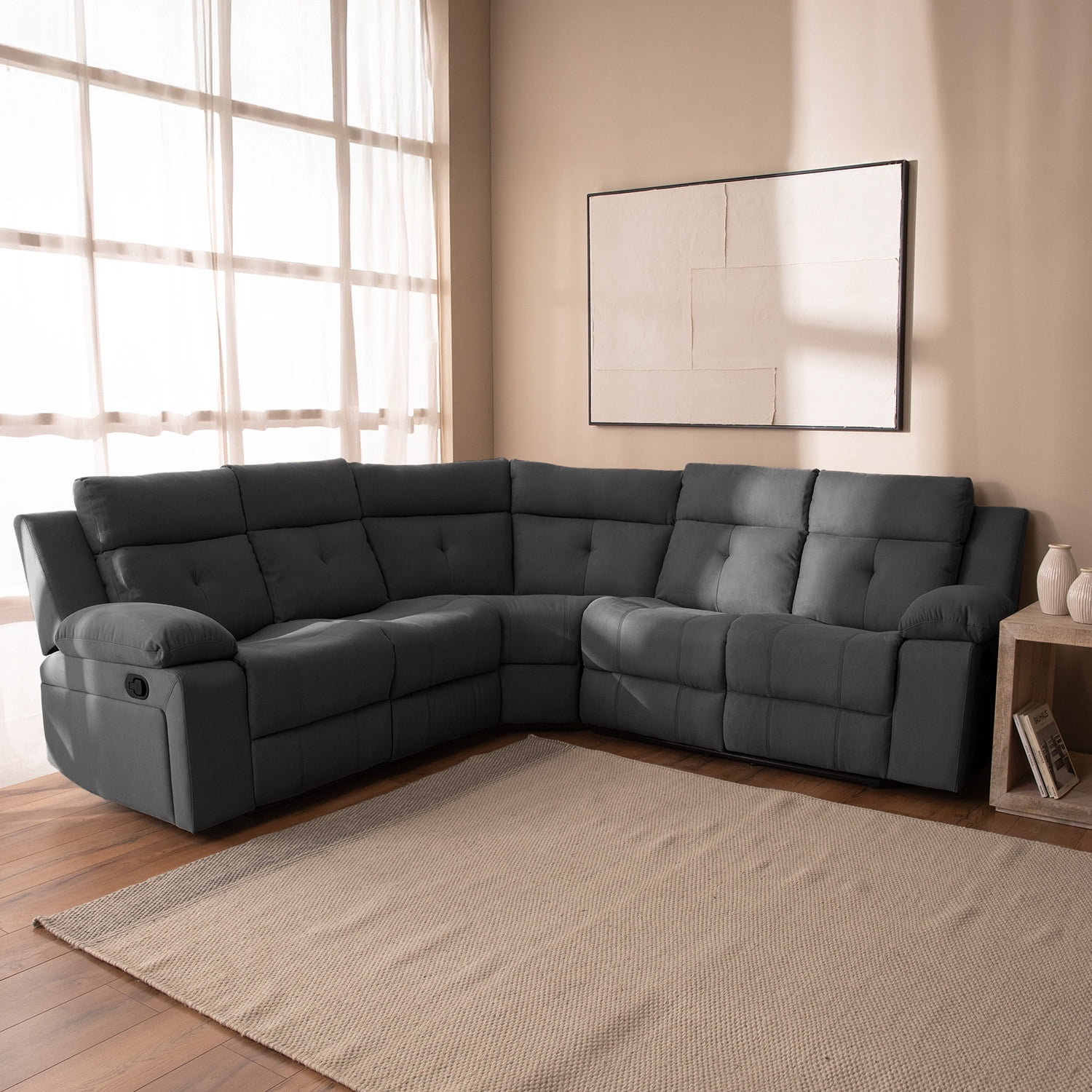 Daniel's - Sofá Seccional Reclinable Living Arizona Gris
