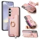 thumbnail image 1 of Funda Magnética Para Samsung Galaxy S24 Plus Con Billetera Y Anillo Protector Resistente Rosa, 1 of 5