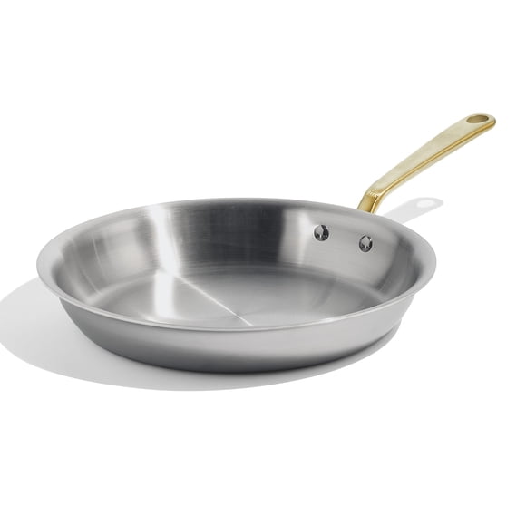 Sartén de 30 cm de Acero Inoxidable con Mango de Latón – Made In