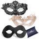 thumbnail image 1 of Máscaras de mascarada para parejas ForUnique, paquete de 3 unidades, doradas y negras, 1 of 5