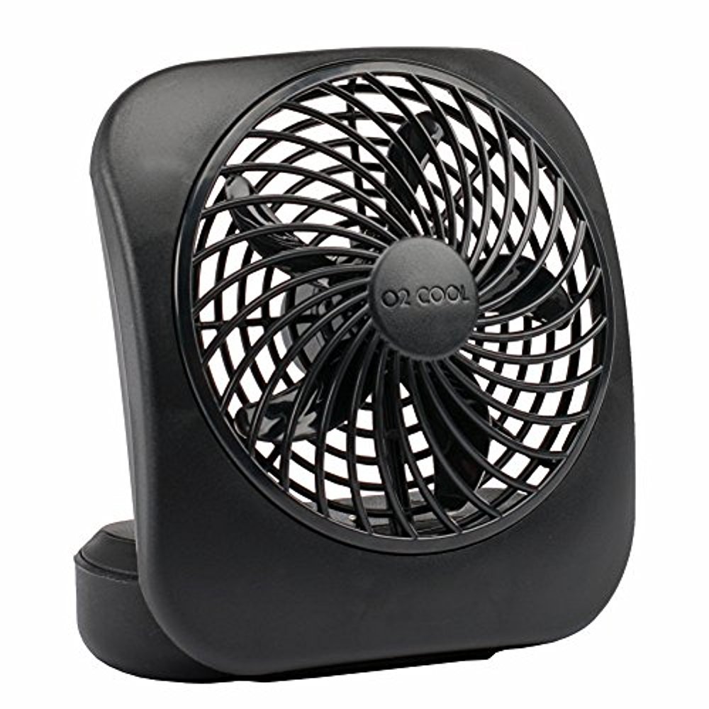 Ventilador A Pilas O2Cool Treva De Escritorio Portátil De 5 Pulgadas