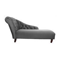 Barra Design - Chaise Longue Izquierdo Felpa Gris