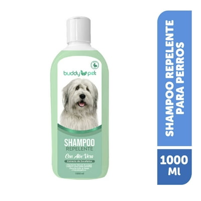 Shampoo Para Perro Repelente Pulgas Aroma Eucalipto Botella 1000 Ml Buddy Pet