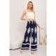 thumbnail image 3 of Pantalon Mujer Palazzo Tipo Lino Pretina Alta Elasticado Diseño 3011, 3 of 3
