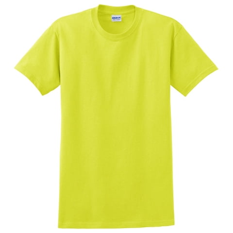 Camiseta Gildan G2000 Ultra Cotton Para Hombre Safety Green S