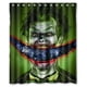 thumbnail image 1 of Cortina de ducha con diseño de Joker, loco y loco, con boca sonriente y sangrienta, con ganchos, tamaño 60 x 72 pulgadas, 1 of 3