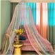 thumbnail image 2 of Cubierta de cama arco iris, estrellas que brillan en la oscuridad, adecuada para decorar habitaciones de niñas con cubiertas de cama (mosquiteros de color con estrellas), 2 of 3