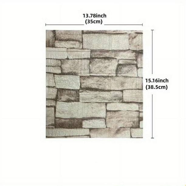 Transform Your Home with 3D Soft Brick Wall Stickers - Self-Adhesive, Waterproof and Mould Proof - Available in 5pcs/10pcs - Perfect for Room, Living Room, Bathroom, Kitchen and Bedding Room Decoratio