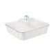 thumbnail image 3 of Bandeja Para Servir Con Tapa, Decoración Del Hogar, Bandeja De Frutas Para Eventos, Bodas, Cumplea?os, Blanco, Plateado, Grande, 3 of 5