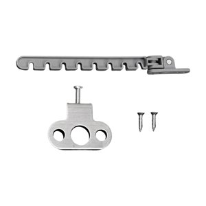 Bothyi - Pestillo De Permanencia Abatible Cerradura De Ventana Ganchos Restrictores De Ventana Herrajes Para Ventanas Gancho Largo Gris