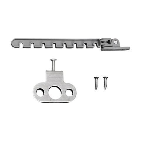 Bothyi - Pestillo De Permanencia Abatible Cerradura De Ventana Ganchos Restrictores De Ventana Herrajes Para Ventanas Gancho Largo Gris