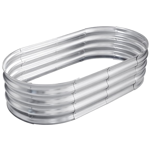 Cama de cultivo elevada TATAANTY 122x61x30 cm de metal galvanizado