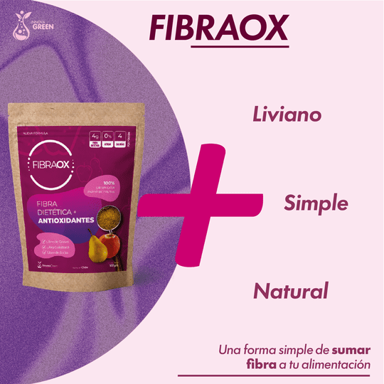 Innovagreen - Fibraox - Fibra De Frutas En Polvo, Alto En Fibra Dietética, Fácil De Mezclar, 100 G