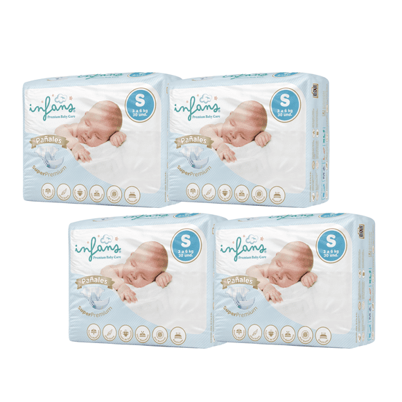 Pañal Infans Super Premium S 4x30 - 120 UND