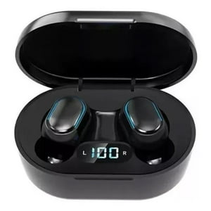 Veat00L - E7S Auriculares Inalámbricos Para Juegos Bluetooth 5.0+Edr Pantalla Digital Led Negro Resistente Al Agua