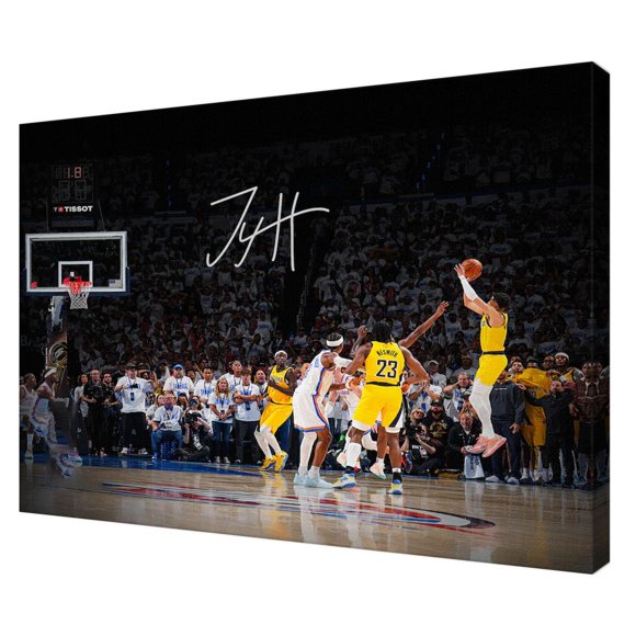 Póster MENKARWHY Haliburton firmado - Impresión artística de baloncesto