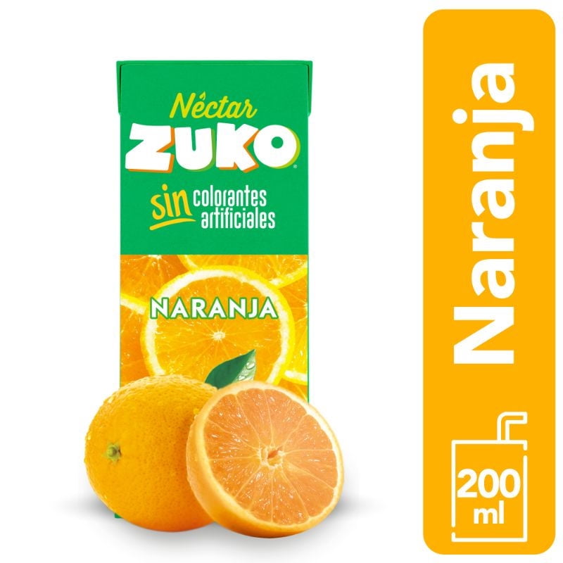 Néctar Naranja Caja 200 cc Zuko