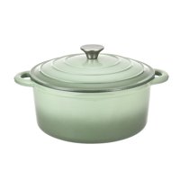 Olla Holandesa Hamilton Beach De Hierro Fundido Esmaltado 5.5 Qt Verde Salvia