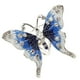 thumbnail image 1 of Azul de la hebilla del anillo de la bufanda del rhinestone de la mariposa del esmalte de la moda de las mujeres, 1 of 3