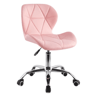 Moboi - Silla De Escritorio Mariposa Radar Giratoria Acolchada Rosa