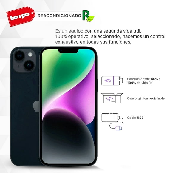 Iphone 14 Plus 128gb Midnight grado A Reacondicionado