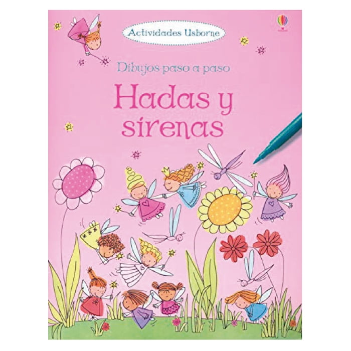 Usborne - Libro Hadas Y Sirenas ( Dibujos Paso A Paso )